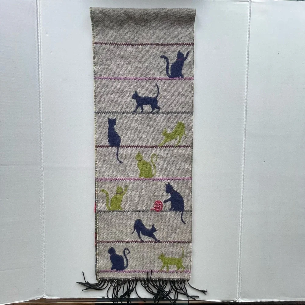 Jimmy Hourihan Fringed Scarf | Cats At Play
